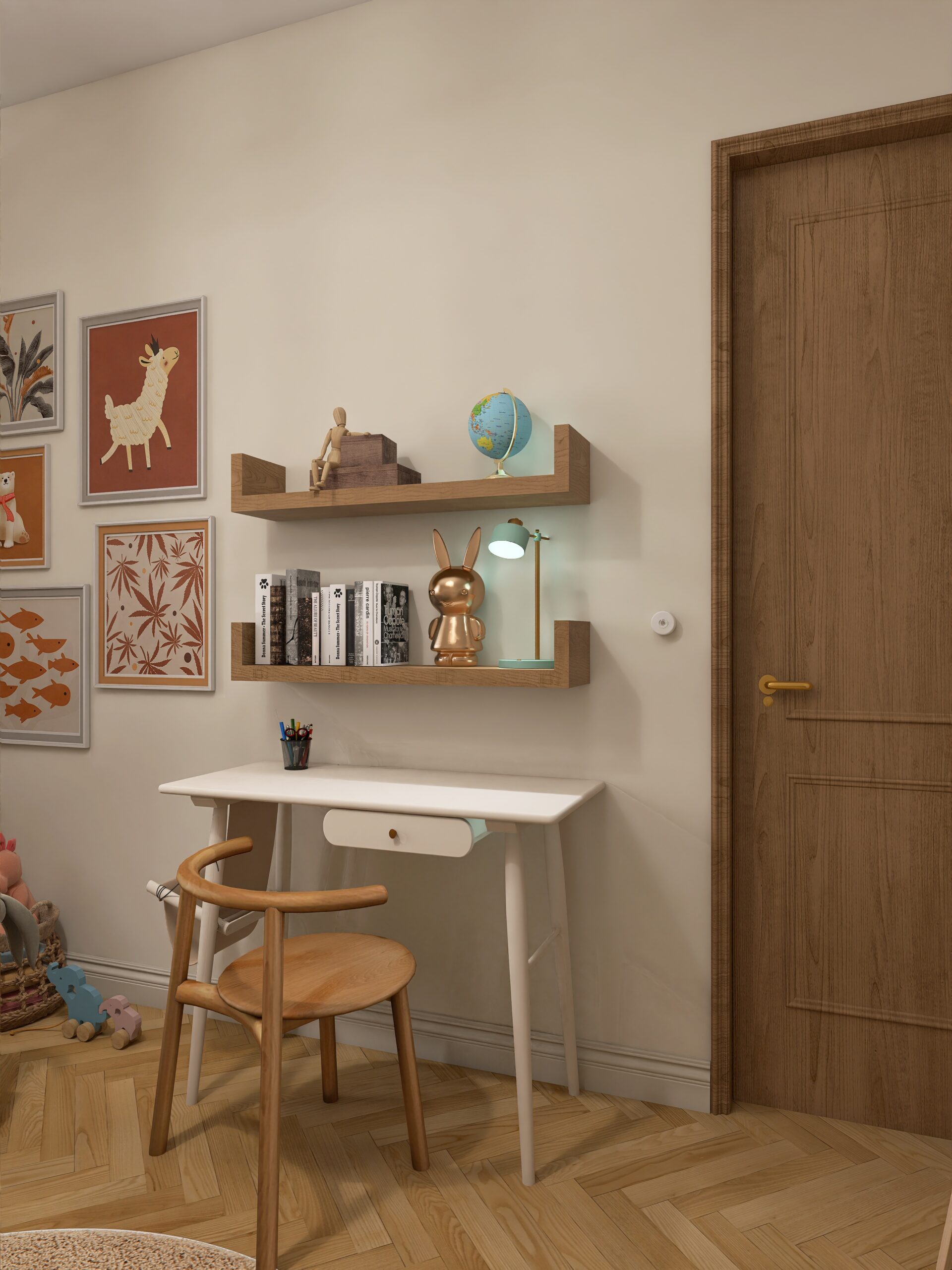 décoration chambre vintage pour enfant