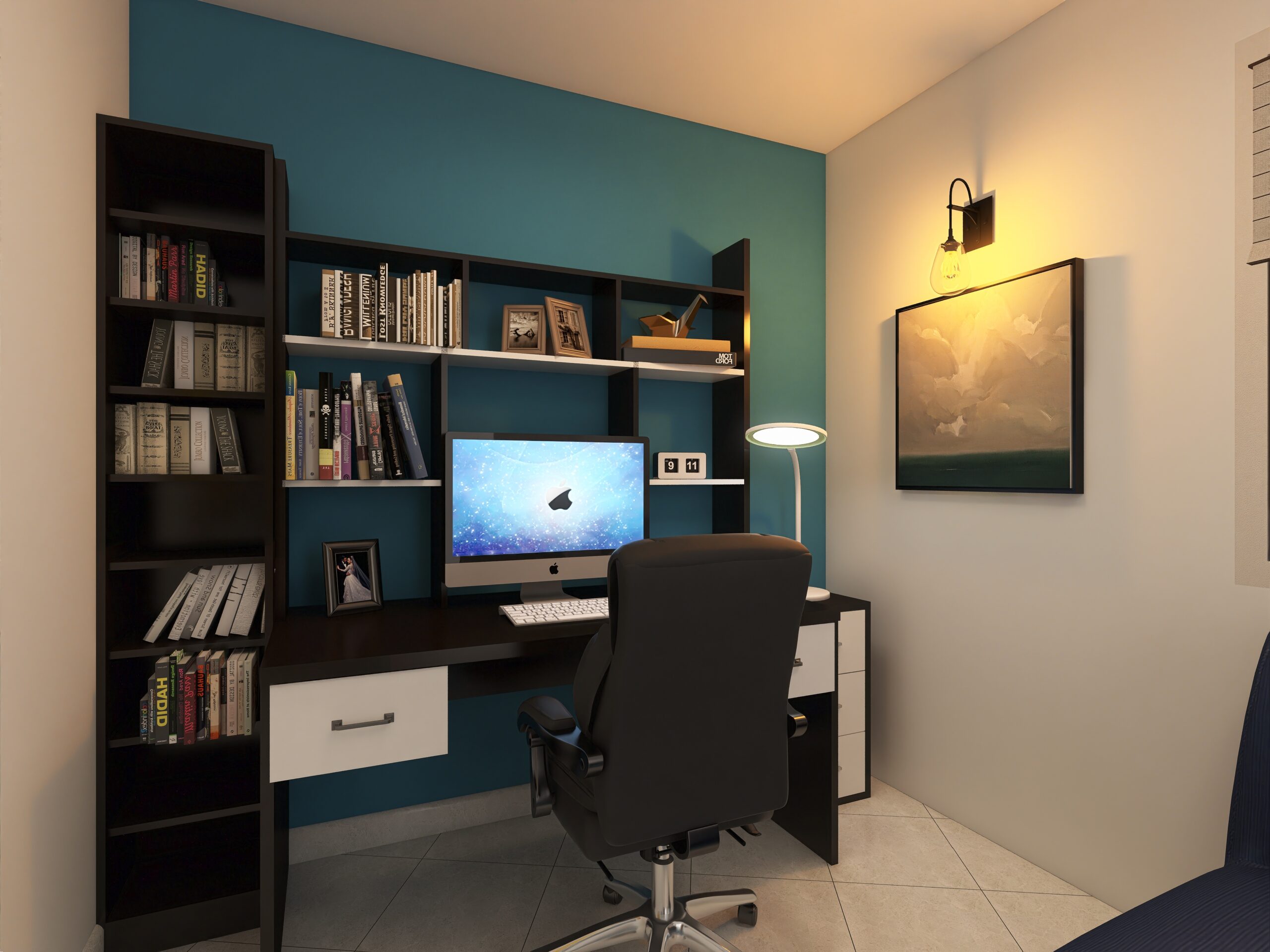 décoration bureau télétravail