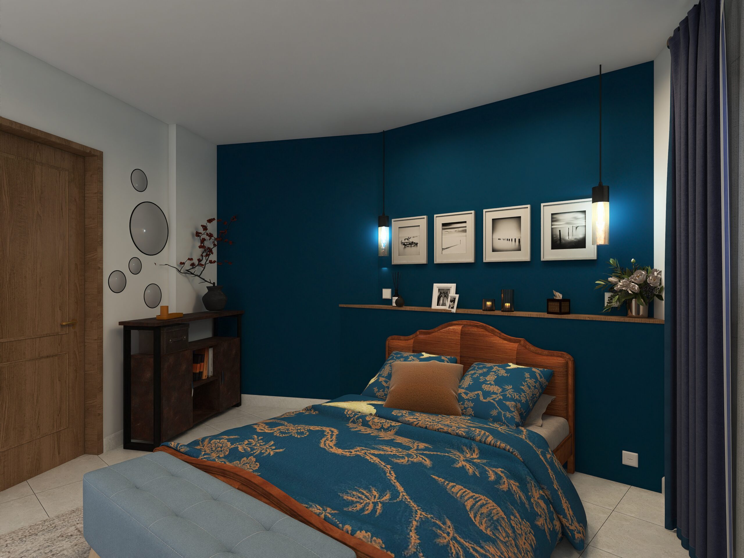 chambre bleue