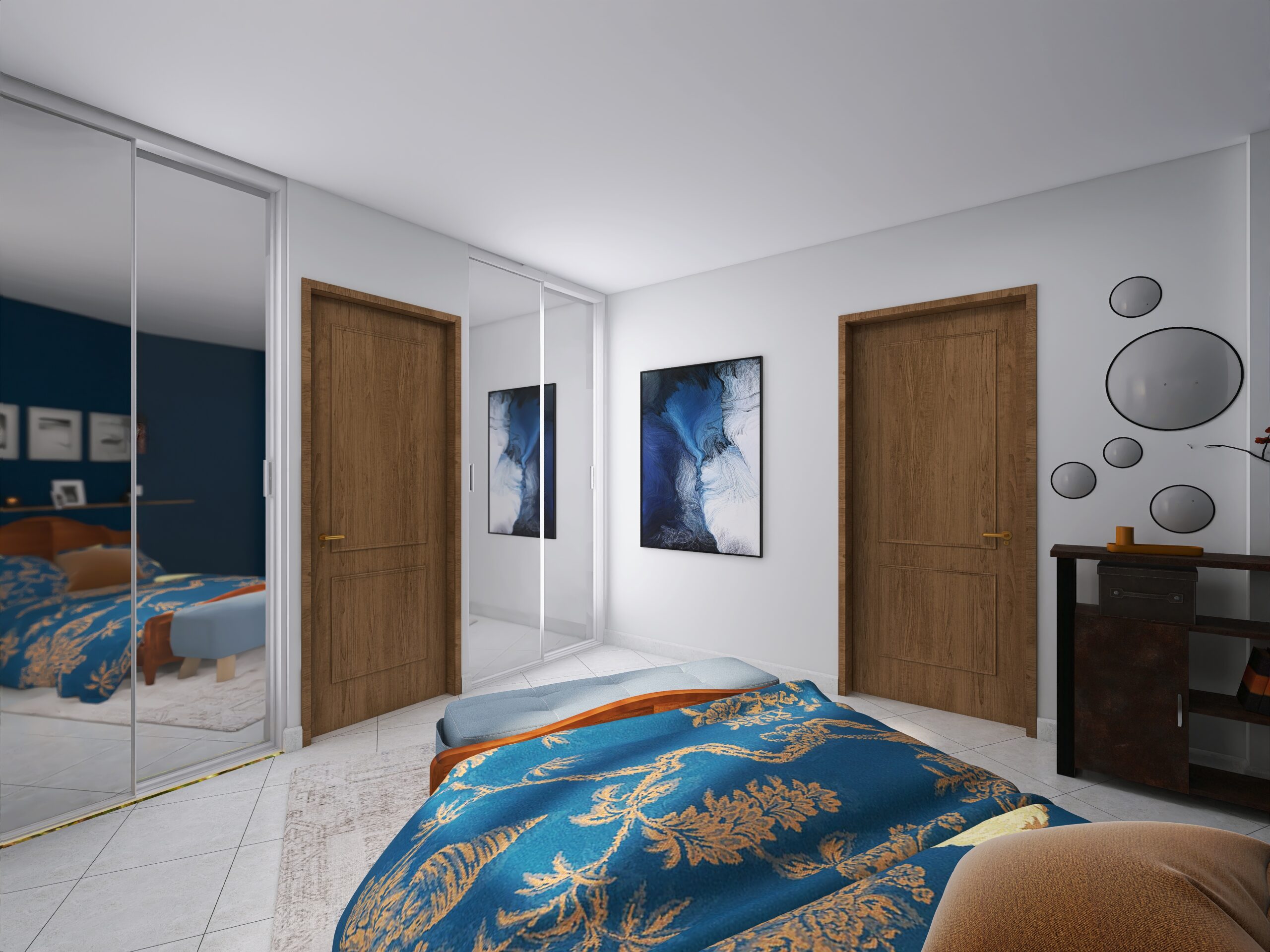 chambre bleue
