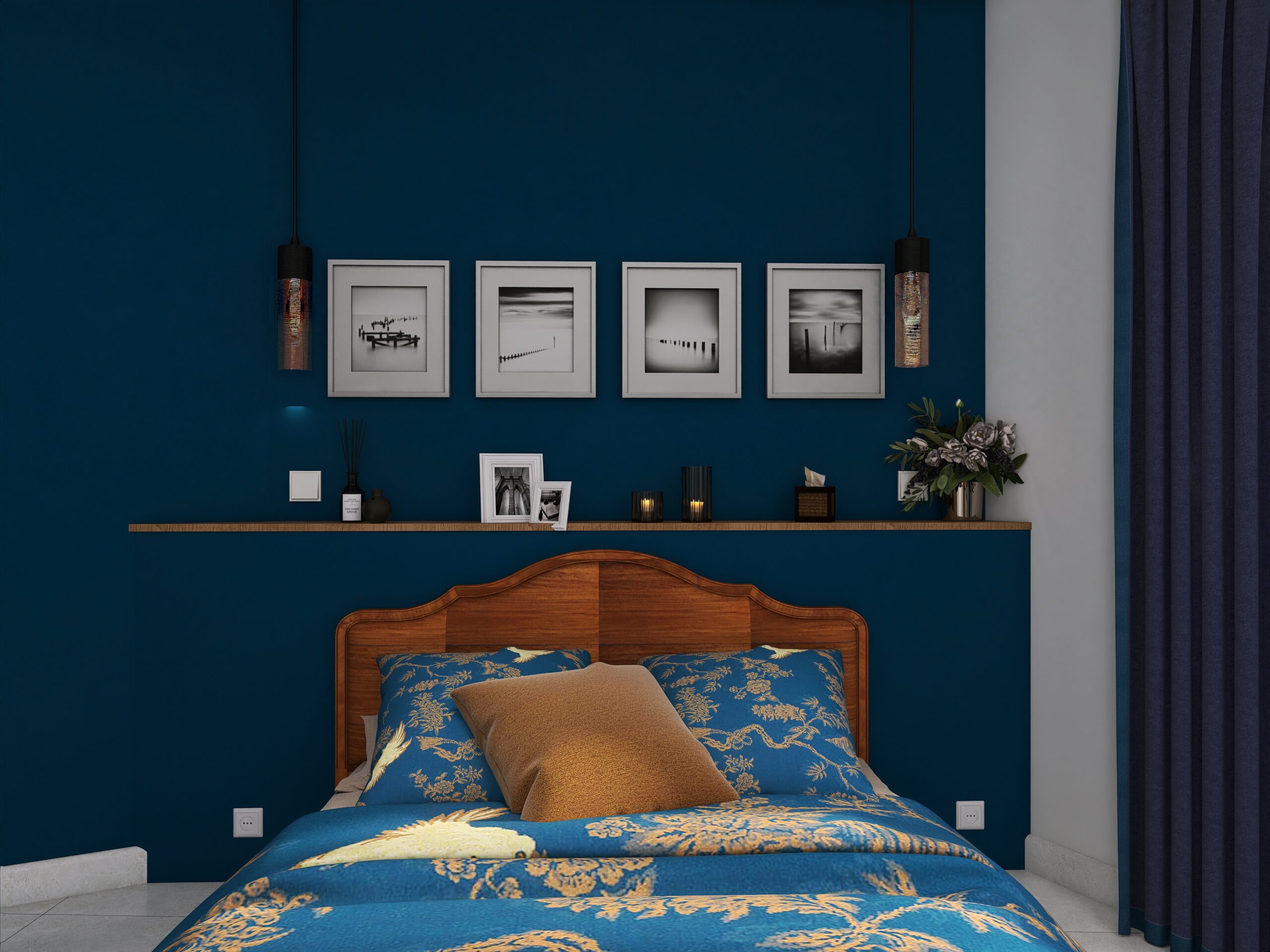 chambre bleue